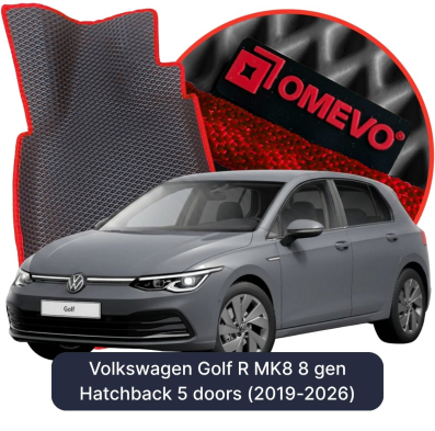 EVA Autoteppiche OMEVO für Volkswagen Golf R MK8 8 gen Kompakt 5 Türer (2019-2026)