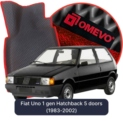 EVA Autoteppiche OMEVO für Fiat Uno 1 gen Kompakt 5 Türer (1983-2002)