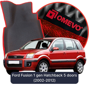 OMEVO 5D Pro EVA Fußmatten für Ford Fusion 1 gen Kompakt 5 Türer (2002-2012)