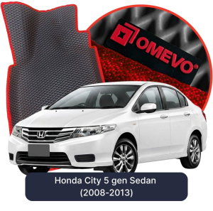 OMEVO 5D Pro EVA Fußmatten für Honda City 5. Generation Limousine (2008-2013)