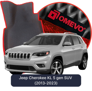 OMEVO 5D Pro EVA Fußmatten für Jeep Cherokee KL 5. Gen SUV (2013-2023)