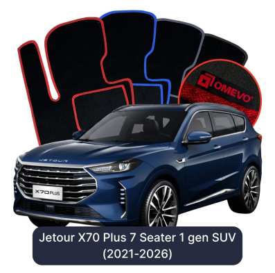 Velours-Autofußmatten OMEVO für Jetour X70 Plus 7-Sitzer 1 gen SUV (2021-2026)