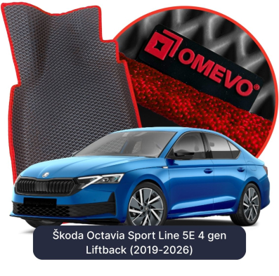 EVA Autoteppiche OMEVO für Škoda Octavia Sport Line 5E 4 gen Liftback (2019-2026)