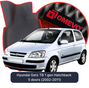 OMEVO 5D Pro EVA Fußmatten für Hyundai Getz TB 1 gen Kompakt 5 Türer (2002-2011)