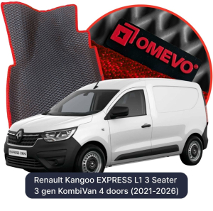 OMEVO 5D Pro EVA Fußmatten für Renault Kangoo EXPRESS L1 3-Sitzer 3 gen Kombi/Van 4 Türer (2021-2026)