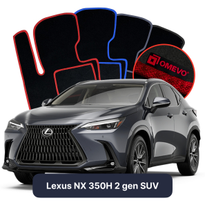 Velours-Autofußmatten OMEVO für Lexus NX 350H 2 gen SUV (2021-2024)