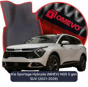 OMEVO 5D Pro EVA Fußmatten für Kia Sportage Hybride (MHEV) NQ5 5. Gen SUV (2021-2025)