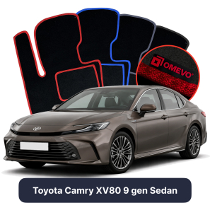 Velours-Autofußmatten OMEVO für Toyota Camry XV80 9 gen Limousine (2023–2025)
