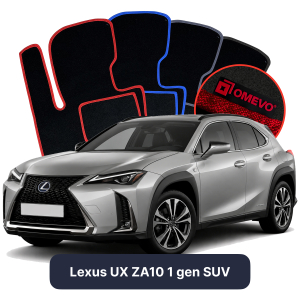 OMEVO Velours-Autofußmatten für Lexus UX ZA10 1 gen suv (2018-2025)