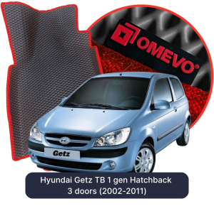 OMEVO 5D Pro EVA Fußmatten für Hyundai Getz TB 1. Generation Hatchback (2002-2011)