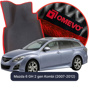 OMEVO 5D Pro EVA Fußmatten für Mazda 6 GH 2 gen Kombi (2007-2012)
