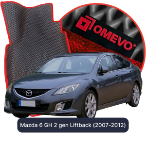 OMEVO 5D Pro EVA Fußmatten für Mazda 6 GH 2 gen Liftback (2007-2012)