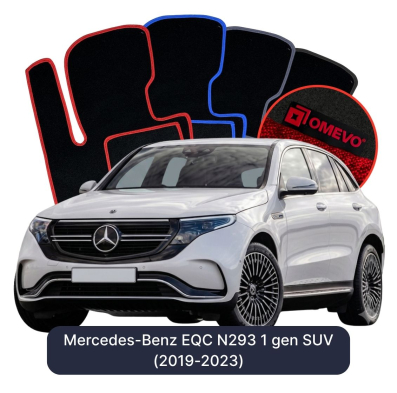 Velours-Autofußmatten OMEVO für Mercedes-Benz EQC N293 1 gen SUV (2019-2023)