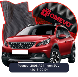 OMEVO 5D Pro EVA Fußmatten für Peugeot 2008 A94 1. gen SUV (2013-2019)