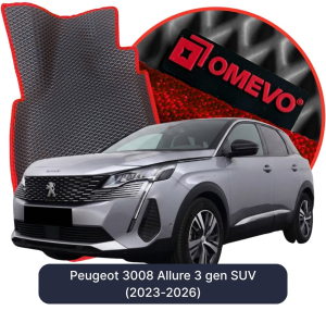 OMEVO 5D Pro EVA Fußmatten für Peugeot 3008 Allure 3. gen SUV (2023-2026)