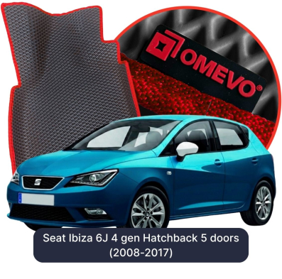 EVA Autoteppiche OMEVO für Seat Ibiza 6J 4 gen Kompakt 5 Türer (2008-2017)