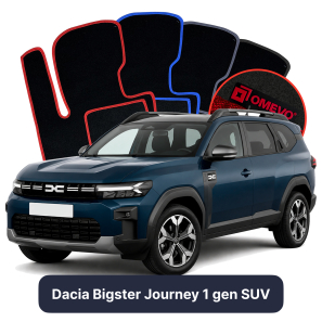 Velours-Autofußmatten OMEVO für Dacia Bigster Journey 1 gen SUV (2024-2025)