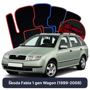 Velours-Autofußmatten OMEVO für Škoda Fabia 1 gen Kombi (1999-2008)