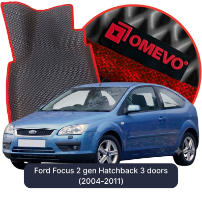 EVA Autoteppiche OMEVO für Ford Focus 2 gen Kompakt 3 Türer (2004-2011)