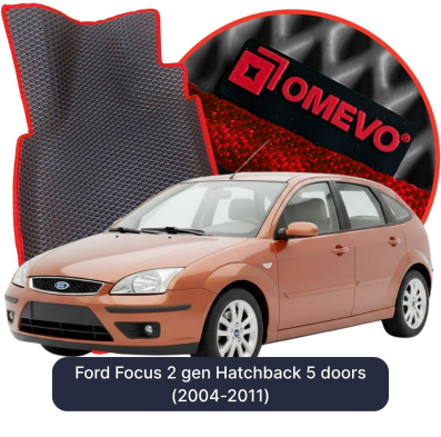 EVA Autoteppiche OMEVO für Ford Focus 2 gen Kompakt 5 Türer (2004-2011)