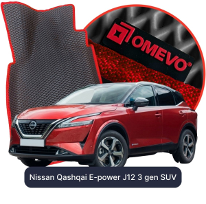 OMEVO 5D Pro EVA Fußmatten für Nissan Qashqai E-power J12 3. gen SUV (2021-2026)