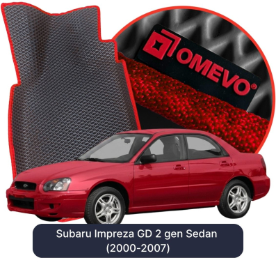 EVA Autoteppiche OMEVO für Subaru Impreza GD 2 gen Limousine (2000-2007)