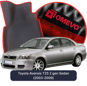OMEVO 5D Pro EVA Fußmatten für Toyota Avensis T25 2 gen Limousine (2003-2009)