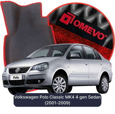 EVA Autoteppiche OMEVO für Volkswagen Polo Classic MK4 4. gen Limousine (2001-2009)