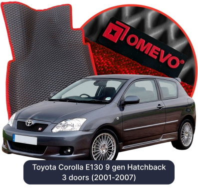 EVA Autoteppiche OMEVO für Toyota Corolla E130 9 gen Kompakt 3 Türer (2001-2007)