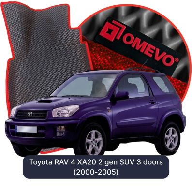 EVA Autoteppiche OMEVO für Toyota RAV 4 XA20 2 gen SUV 3 Türer (2000-2005)