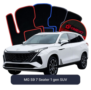 OMEVO Velours-Autofußmatten für MG S9 7-Sitzer 1 gen SUV (2024-2026)