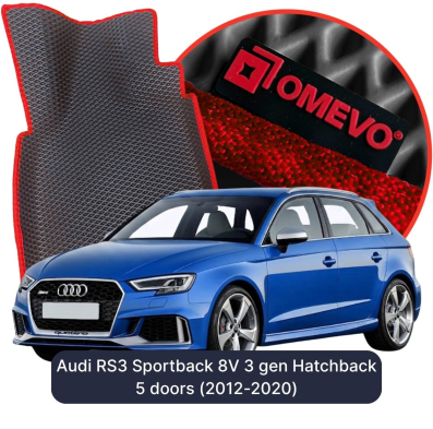 EVA Autoteppiche OMEVO für Audi RS3 Sportback 8V 3 gen Hatchback 5 Türen (2012-2020)