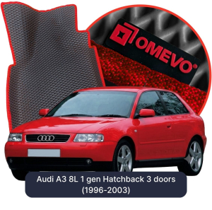 OMEVO 5D Pro EVA Fußmatten für Audi A3 8L 1 gen Hatchback 3 Türen (1996-2003)