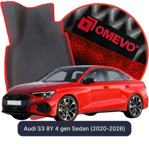 OMEVO 5D Pro EVA Fußmatten für Audi S3 8Y 4 gen Limousine (2020-2026)