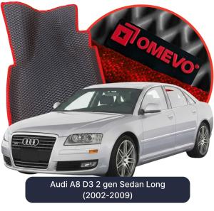 OMEVO 5D Pro EVA Fußmatten für Audi A8 D3 2 gen Limousine Lang (2002-2009)