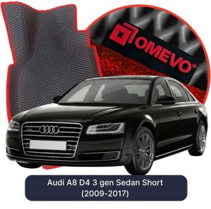 OMEVO 5D Pro EVA Fußmatten für Audi A8 D4 3 gen Limousine Kurz (2009-2017)
