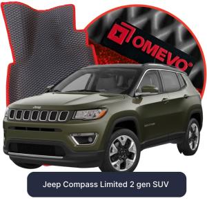 OMEVO 5D Pro EVA Fußmatten für Jeep Compass Limited 2. Gen SUV (2016-2026)