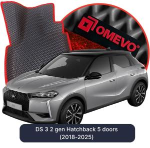 OMEVO 5D Pro EVA Fußmatten für DS 3 2 gen Kompakt 5 Türer (2018-2025)