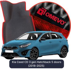 OMEVO 5D Pro EVA Fußmatten für Kia Ceed CD 3 gen Kompakt 5 Türer (2018-2025)