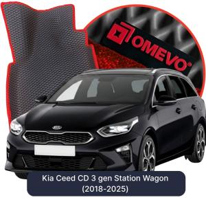 OMEVO 5D Pro EVA Fußmatten für Kia Ceed CD 3 gen Kombi (2018-2025)