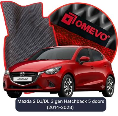 EVA Autoteppiche OMEVO für Mazda 2 DJ/DL 3 gen Kompakt 5 Türer (2014-2023)