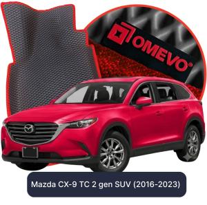 OMEVO 5D Pro EVA Fußmatten für Mazda CX-9 TC 2 gen SUV (2016-2023)