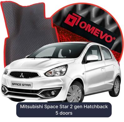 EVA Autoteppiche OMEVO für Mitsubishi Space Star 2 gen Kompakt 5 Türer (2012-2026)