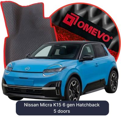 EVA Autoteppiche OMEVO für Nissan Micra K15 6 gen Kompakt 5 Türer (2025-2026)