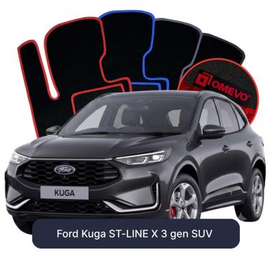 Velours-Autofußmatten OMEVO für Ford Kuga ST-LINE X 3 gen SUV (2019-2026)