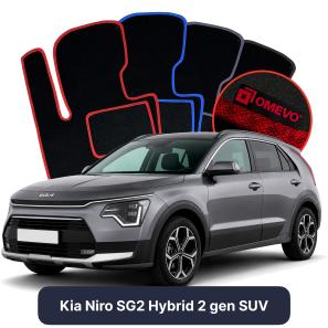 Velours-Autofußmatten OMEVO für Kia Niro Hybrid SG2 2 gen SUV (2022-2025)