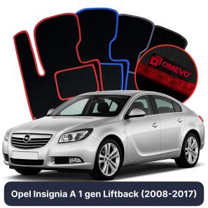Velours-Autofußmatten OMEVO für Opel Insignia A 1 gen Liftback (2008-2017)
