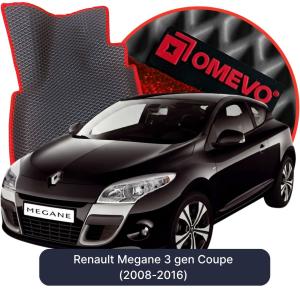 OMEVO 5D Pro EVA Fußmatten für Renault Megane 3 gen Coupe (2008-2016)