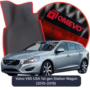 OMEVO 5D Pro EVA Fußmatten für Volvo V60 USA 1. Gen. Kombi (2010-2018)