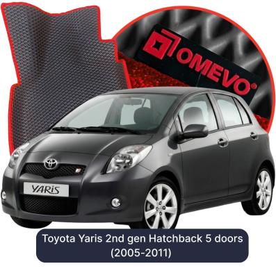 EVA Autoteppiche OMEVO für Toyota Yaris 2 Gen Kompakt 5-Türer (2005-2011)